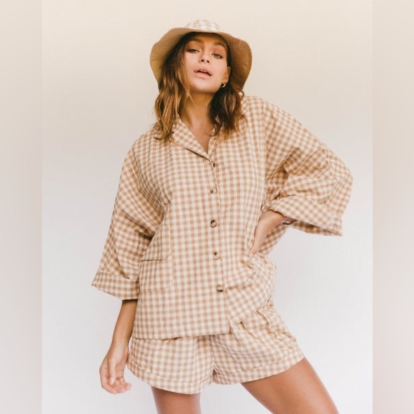 The Lullaby Club Other - The Lullaby Club Gingham Lounge Set